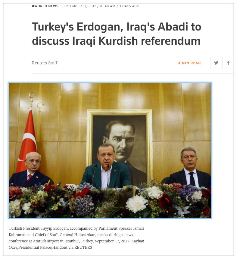 Erdrogan i Al-Abadi o kurdskom referendumu: upozoravaju da neće dopustiti formiranje “veštačke države”